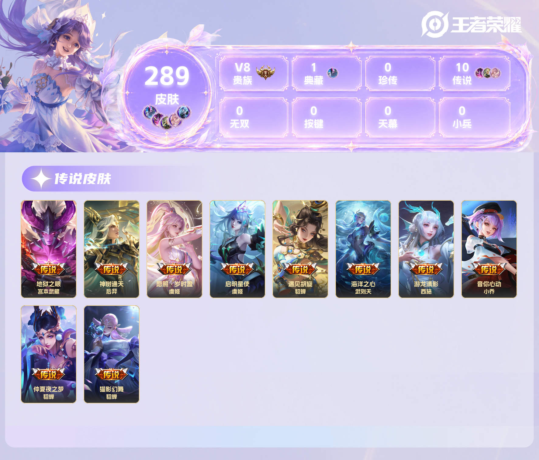 WZMMN4606407王者荣耀账号详情图3