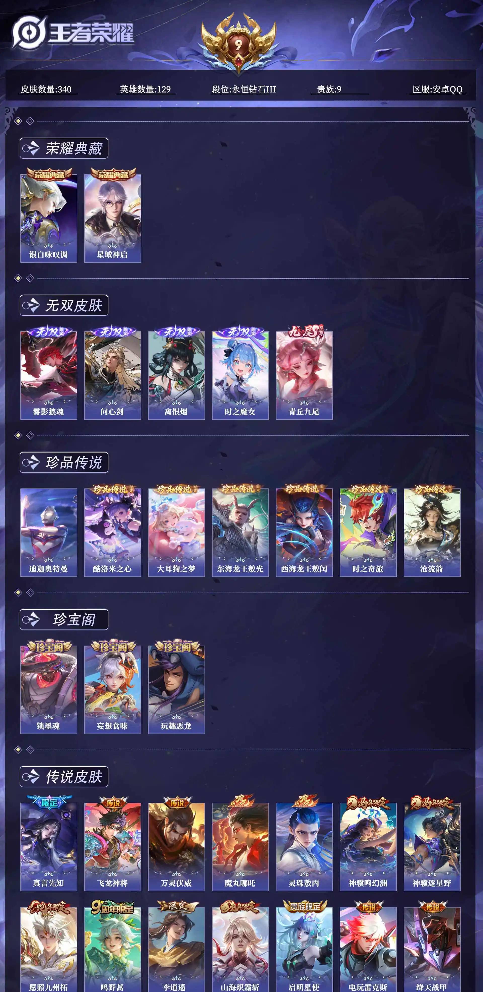 WZQM4623377王者荣耀账号详情图14