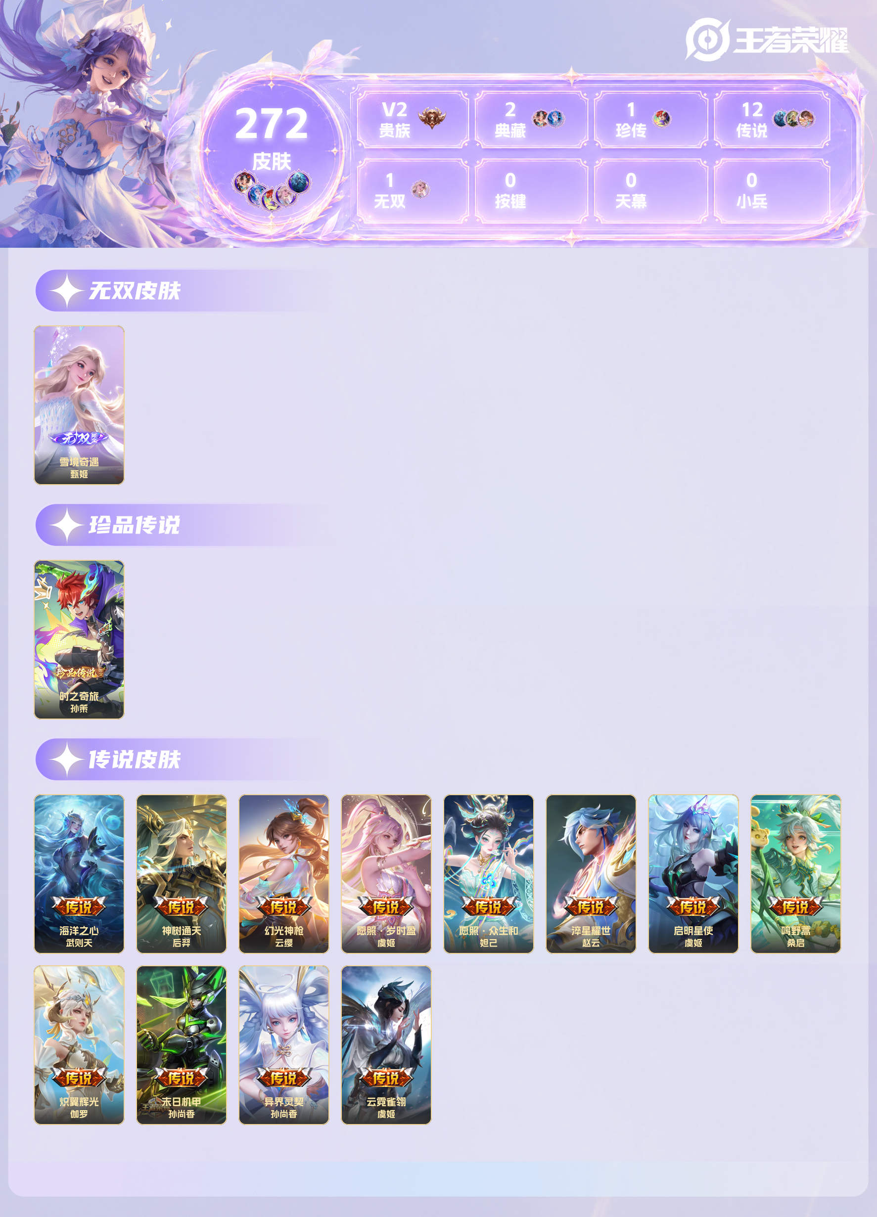 WZMMN4629871王者荣耀账号详情图3 WZMMN4629871王者荣耀账号详情图3