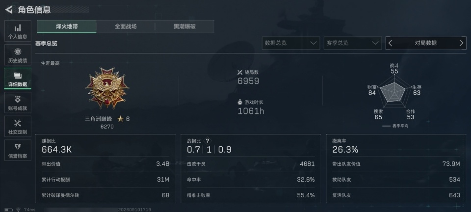 SJZQM4297171三角洲行动账号详情图6