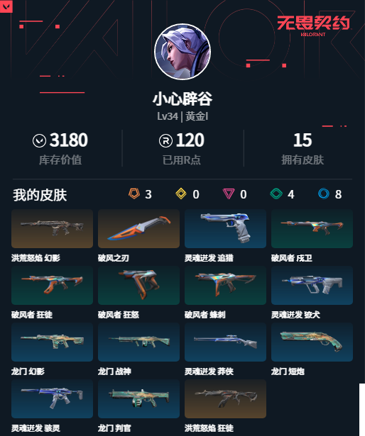 WWQMMN4121928无畏契约账号详情图5