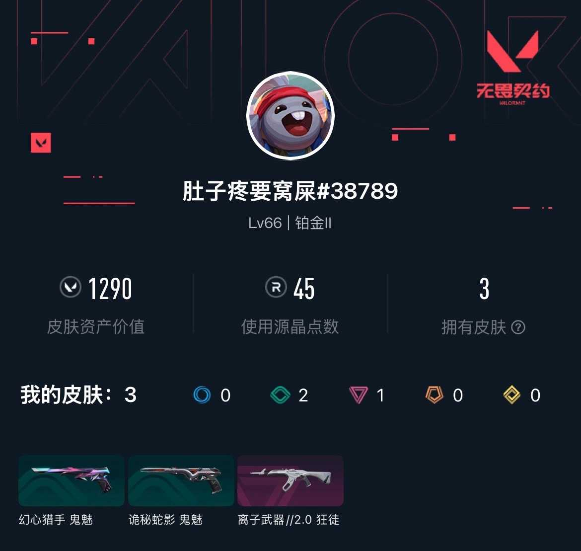 WWQXL4129217无畏契约账号详情图2