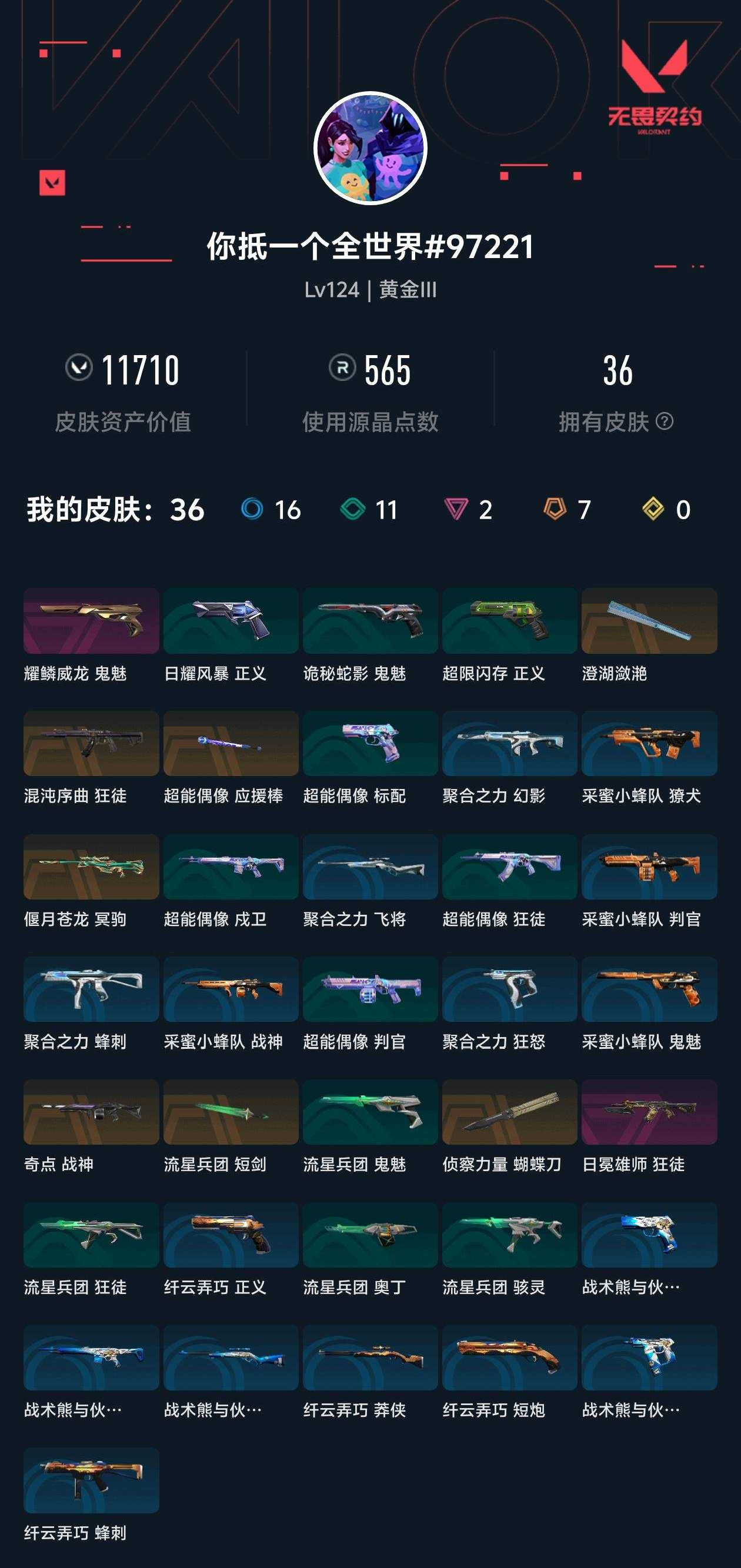 WWQXL4126343无畏契约账号详情图2 WWQXL4126343无畏契约账号详情图2
