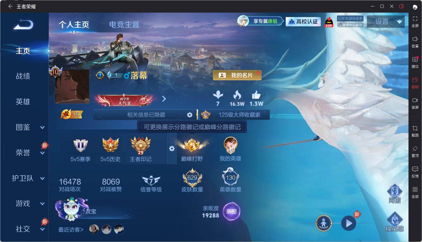 WZQM4687517王者荣耀账号详情图3 WZQM4687517王者荣耀账号详情图3