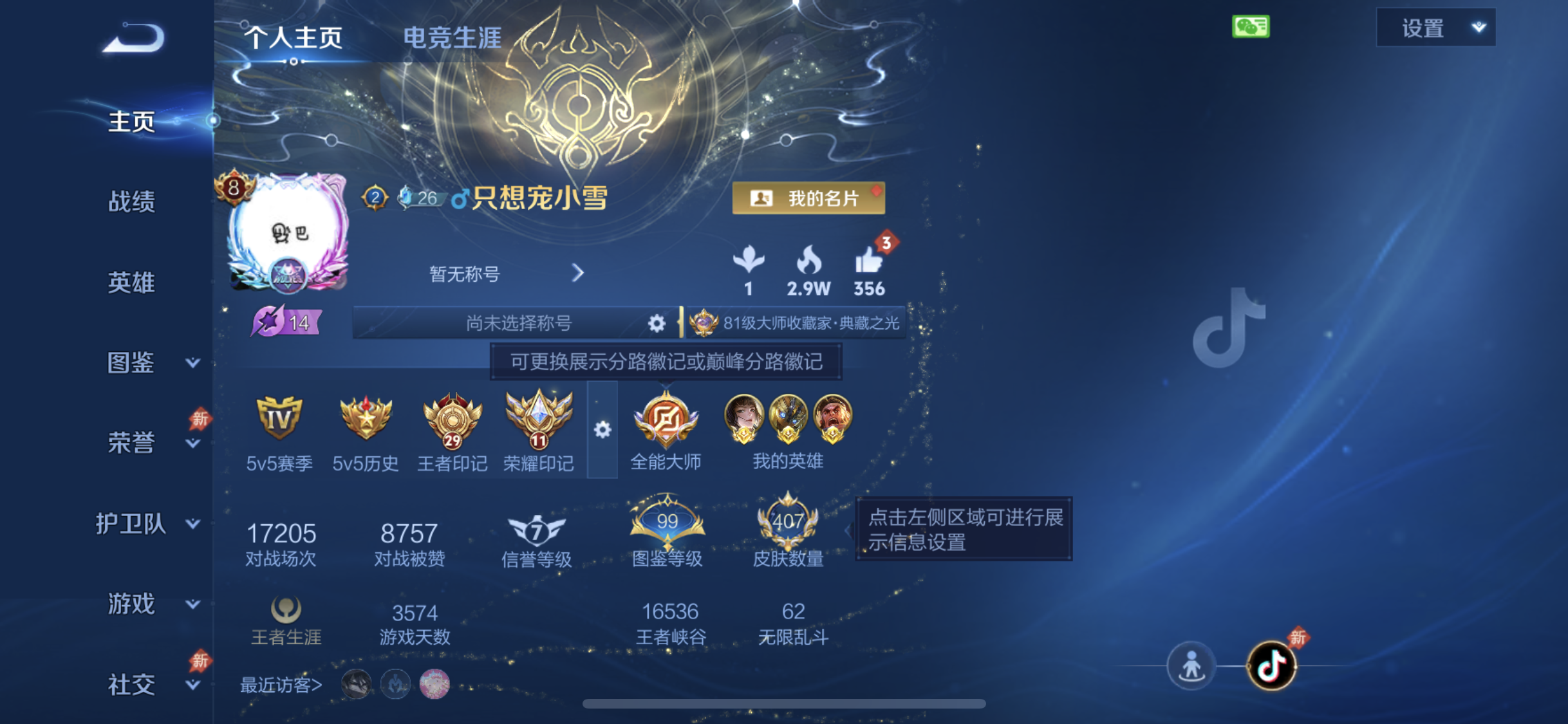 WZQM4689530王者荣耀账号详情图5 WZQM4689530王者荣耀账号详情图5