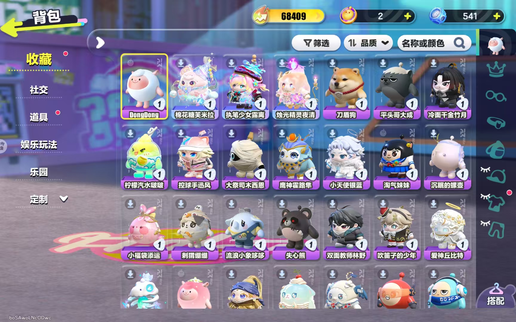 蛋仔派对账号华为[26945856]【L727】段位等级：一阶鹌鹑蛋，至臻盲盒：烛光精灵夜清，执笔少女露离，棉花糖芙
