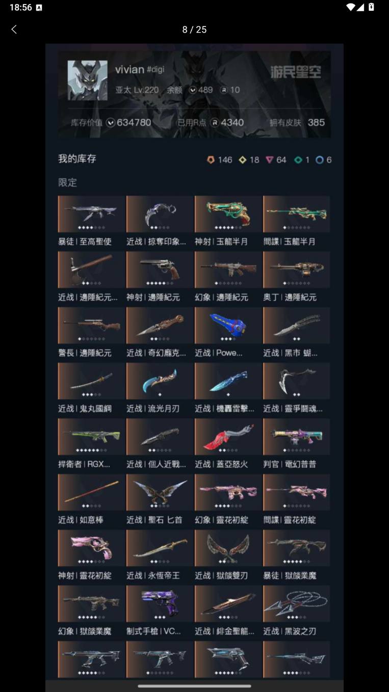 库存价值634780
