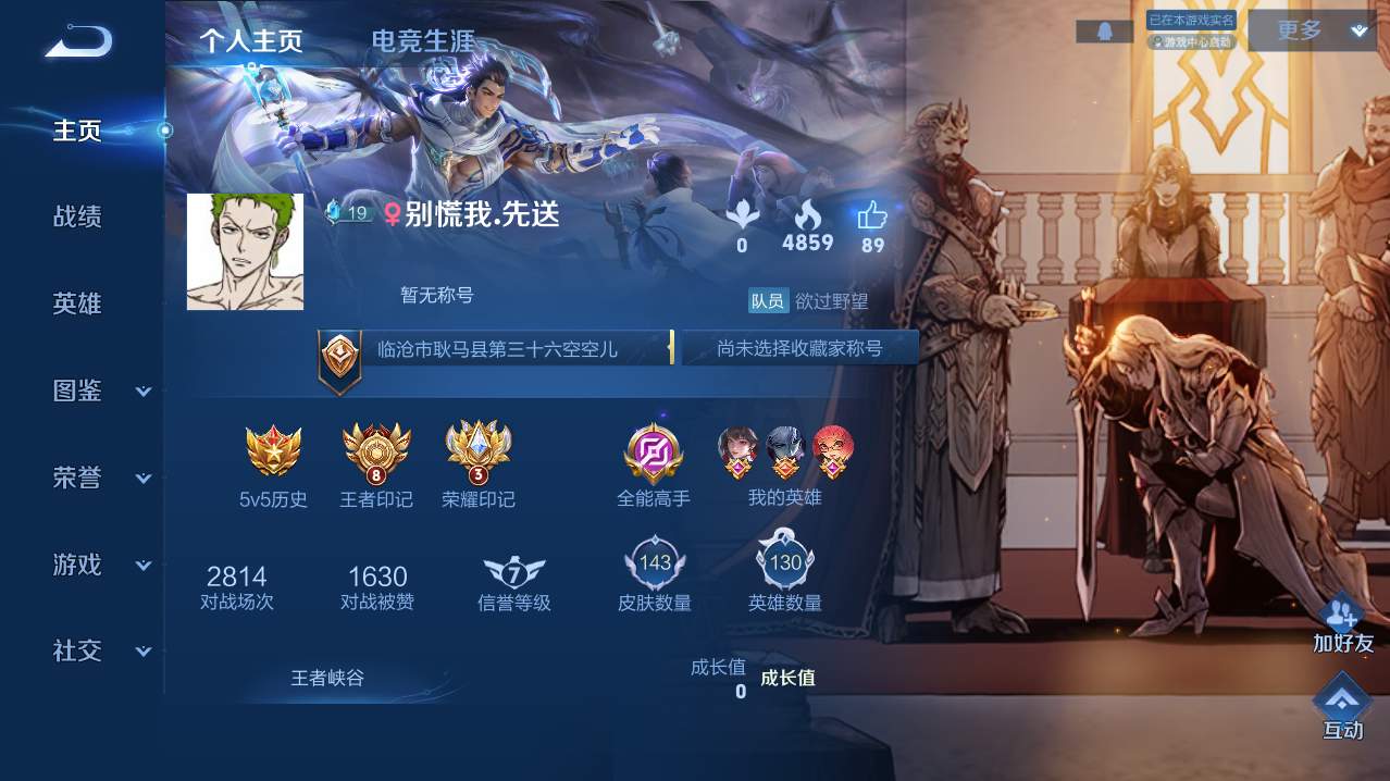 WZMMN4747686王者荣耀账号详情图3