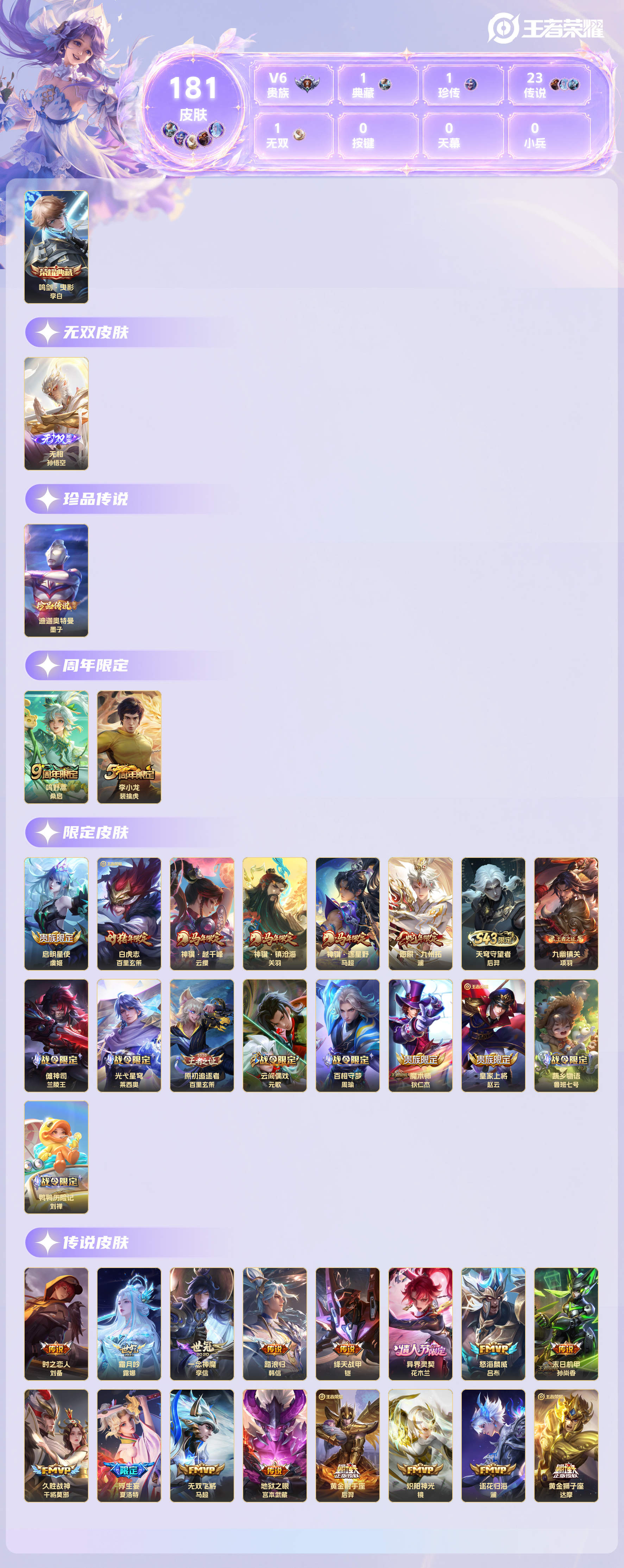 WZQM4756838王者荣耀账号详情图3