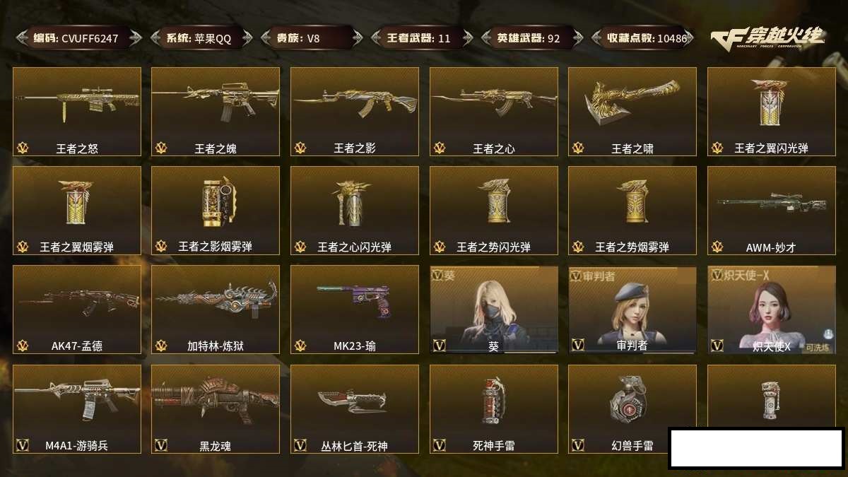 CFMMMN459575枪战王者账号详情图5