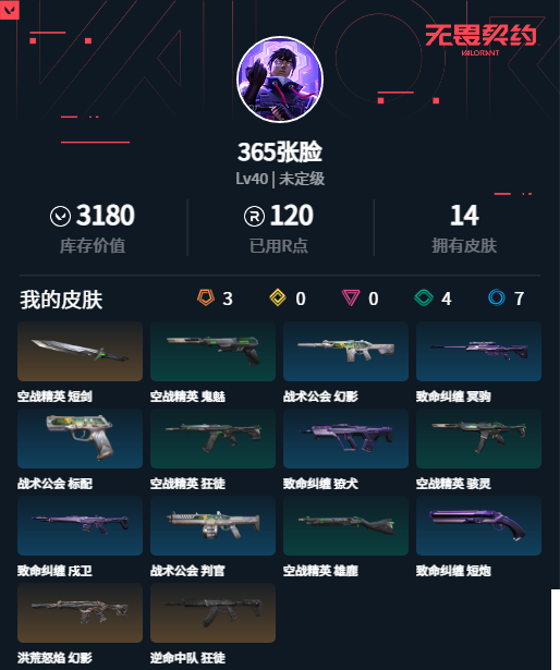 WWQMMN4157698无畏契约账号详情图4 WWQMMN4157698无畏契约账号详情图4