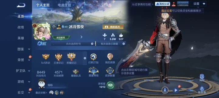 WZMMN4794165王者荣耀账号详情图3 WZMMN4794165王者荣耀账号详情图3